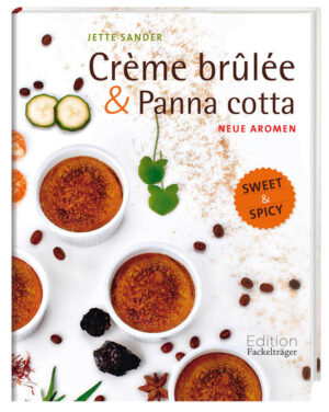 Kleine Form - großer Geschmack - Crème Brûlée & Panna cotta völlig neu interpretiert - Über 50 kreative Rezepte von süß bis herzhaft-würzig - Die neue Definition von Genuss und Geschmack! Eines haben die verführerischen Köstlichkeiten ja gemeinsam - sie zergehen auf der Zunge. Und gerade deshalb haben sie so viele Fans. Warum also nur als sahnig-süße Nachspeise genießen? Wir verblüffen die Gourmetwelt mit einer kleinen Sensation und erheben die cremigen Petitessen auch zu würzig-herzhaften Vorspeisen, Zwischengängen, Hauptspeisen - und Desserts. Die hocharomatischen Zutaten harmonieren vollkommen mit der zarten Luftigkeit, ja, sie unterstreichen sie sogar. Erleben Sie eine Geschmacksrevolution mit Trüffel-Panna-cotta, Panna cotta mit Rucola und Garnelen, Crème caramel mit Brokkoliröschen und gesalzenem Karamell, Muskat-Crème-caramel mit Vanille und Lorbeer, Crème Brûlée mit Zimt und Thymian oder Crème Brûlée mit Feigen, Balsamico- und Minzaroma sowie vielen Rezepten in allen Variationen von süß bis würzig-herzhaft. Lassen Sie sich von der unglaublichen Aromenpalette der neuen Feinschmecker-Lieblinge überraschen, die einfach Lust auf mehr macht!