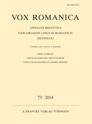 Vox Romanica 73 (2014) |