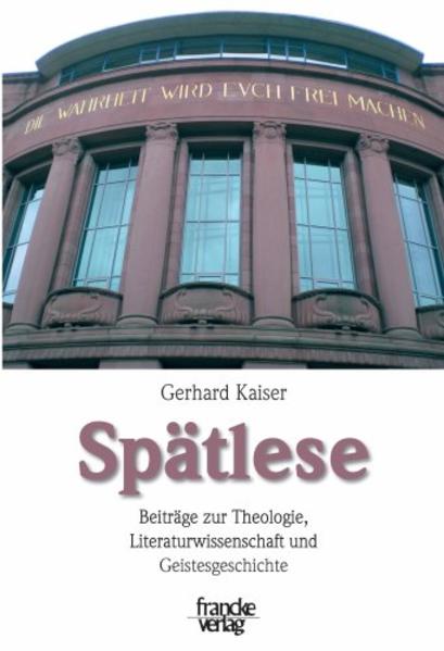 Die thematisch breit gefächerten Beiträge reichen von interdisziplinären essayistischen Überblicken zu minutiösen Einzelinterpretationen literarischer Werke. Leitfragen sind: Literarische Strukturen in der Bibel und ihre theologische Aussage