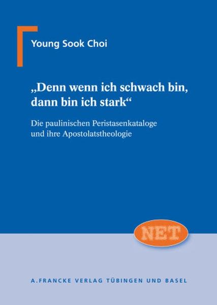 In den insgesamt fuenf Peristasenkatalogen der Korintherbriefe beschreibt Paulus aeussere Umstaende seiner Mission. Charakteristisch sind Aufzaehlungen von Leidenserfahrungen, in denen paradoxerweise jedoch der apostolische Auftrag kraftvoll durchgefuehrt wird. Bislang standen im Blick auf diese Peristasenkataloge zumeist traditionsgeschichtliche oder formgeschichtliche Fragen im Vordergrund. Young Sook Choi untersucht die in diesen Katalogen zum Ausdruck kommende Apostolatstheologie.