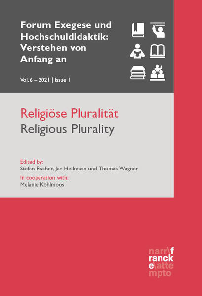 Contributions Jan Heilmann / Stefan Fischer / Thomas Wagner Editorial Sabrina Weiß Zum hochschuldidaktischen Umgang mit religiöser und weltanschaulicher Diversität in der Lehre. Eine religionswissenschaftliche Betrachtung Alfred Garcia Sobreira-Majer / Yeliz Luczensky / Pavel Mikluscak / Vehid Podojak / Armin Wunderli Begegnung ermöglichen. Ein Modell für interreligiöses Lernen in der Lehrerinnen- und Lehrerausbildung Hanna Roose Was ,bringt' die historisch-kritische Exegese dem Religionsunterricht unter den Bedingungen von Interreligiosität? Teaching Examples Gerald O. West Interfaith Pedagogy, Sacred Text Interpretive Method, and Social Activism Eva Ebel Gattungskompetenz als Schlüsselkompetenz für einen religionskundlichen Unterricht Frontend Emanuele Scieri https://www.biblindex.org/. BiblIndex: Index en ligne des citations bibliques dans la littérature patristique Book Reviews Dieter Vieweger: Geschichte der Biblischen Welt rezensiert von Thomas Wagner Eva von Contzen/Stefan Tilg (Hg.), Handbuch Historische Narratologie rezensiert von Sönke Finnern Interview Interview mit Wolfram Reiss