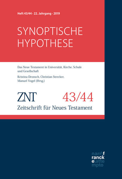 Bis heute wird die Zweiquellen-Theorie im akademischen Unterricht als kaum mehr infrage gestelltes Modell für die Entstehung der synoptischen Evangelien gelehrt. Aber ist eine je unabhängig voneinander erfolgte Benutzung des Markusevangeliums und der Logienquelle durch den Matthäus- und den Lukasevangelisten nach wie vor eine sinnvolle und anderen Erklärungsmodellen überlegene Annahme, oder ist diese Annahme bei näherer Betrachtung nur haltbar durch eine Reihe von Zusatzhypothesen, die im Grund nur ihre Aporien zutage fördern? Und wie steht es um die derzeit meist diskutierte alternative Lösung, der Lukasevangelist habe neben dem Markusevangelium auch das Matthäusevangelium benutzt? Wird diese Lösung dadurch erkauft, dass sie neue, möglicherweise noch größere Probleme schafft? Oder ist das Synoptische Problem überhaupt neu anzugehen angesichts der Möglichkeit, dass das Evangelium Markions bei der Entstehung der vier neutestamentlichen Evangelien eine maßgebliche Rolle gespielt hat? Und was ist von einer Mündlichkeitsforschung zu halten, die sich mit dem Standpunkt begnügt, man könne hier ohnehin nicht allzu genau Bescheid wissen? Das vorliegende Heft der ZNT stellt mehr Fragen, als es Antworten gibt, und bildet damit eine Forschungsdiskussion ab, die zu Beginn des 20. Jh. für beendet erklärt wurde, zu Beginn des 21. Jh. aber neu in Bewegung gekommen ist.