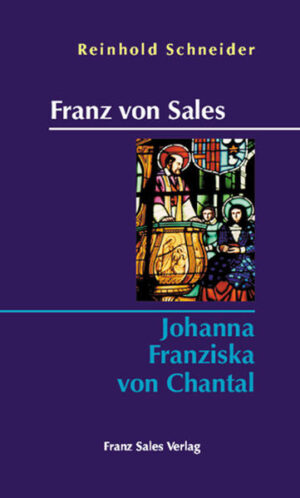 In zwei Essays seines umfangreichen Werkes behandelt Reinhold Schneider auch das Leben des hl. Franz von Sales und der hl. Baronin von Chantal, Johanna Franziska. Anlässlich der ersten Begegnung der beiden Heiligen vor genau 400 Jahren, die zu einer einzigartigen geistlichen Freundschaft führte, werden nun diese beiden Aufsätze Reinhold Schneiders in einem Band veröffentlicht. Sie zeugen nicht nur von der schriftstellerischen Qualität des Autors sondern auch von Schneiders hervorragender Kenntnis ihrer Lebensgeschichten.