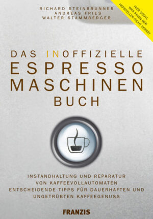 Jura, Seaco, AEG & Co. - die eleganten und teuren Espressomaschinen liefern der Deutschen liebstes Getränk automatisch auf Knopfdruck. Sehr praktisch - bis die Maschinen anfangen zu mucken. Ist die Garantie dann schon abgelaufen, wird's auch gleich richtig teuer, die Serviceabteilungen der Hersteller bitten kräftig zur Kasse. Aber das muss nicht sein, die meisten Probleme bekommen Sie mit etwas Geschick locker selbst in den Griff.