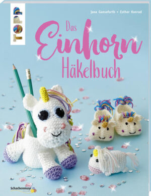 Bringen Sie Magie und Glitzer in Ihr Leben! Einhörner sind fabelhafte Zauberwesen und bereichern Ihren Alltag nun auch als süße Häkeltiere. Ob Einhorn- Stiftehalter, magisch- gemütliche Pantoffeln oder einzigartiger Einhorn- Schrubber hier finden häkeln Einhorn- Fans regenbogen- schöne Einhorn- Utensilien für jede Lebenslage, ob für sich selbst oder als Geschenk für liebe Einhorn- Freunde. Ausführliche Beschreibungen und die Erklärung wichtiger Grundlagen sorgen dafür, dass die zauberhaften Einhörner im Handumdrehen gehäkelt sind. Da wird die Häkelnadel zum Zauberstab!