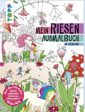 In diesem Malbuch gibt es jede Menge zu entdecken sobald du es aufschlägst, weißt du auch warum. Tauche ein in die zauberhafte XXL- Ausmalwelt der Feen, Elfen und magischen Einhörner und erwecke die Szenen auf der postergroßen Malseite mit deinen Lieblingsfarben zum Leben. Während des Ausmalens kannst du dein Bild mit den beiliegenden Stickern weiter ausgestalten. Ob alleine oder mit Freunden, am Tisch oder auf dem Fußboden mit diesem Malbuch der Extraklasse ist stundenlanger Ausmalspaß garantiert!