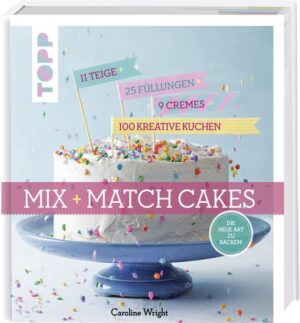 Grundteig auswählen, mit Sirup verfeinern, mit Creme oder Füllung vollenden und über 100 Kuchenvariationen kreieren - das ist Mix and Match. Das ist die neue Art zu backen. Und nicht nur das. Dieses innovative Backbuch weckt im vorderen Teil mit großformatigen Bildern von Aprikosen-Frischkäse-Kuchen oder Schokotörtchen mit Kokosflocken die Lust am Backen. Im hinteren Teil des Buches finden sich die Rezeptkomponenten, die sich nach Lust und Laune miteinander kombinieren lassen. So kommen auch bilderverwöhnte Pinterest-Fans voll auf ihre Kosten: erst inspirieren, dann probieren.