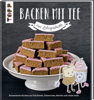 Was verbirgt sich wohl hinter der schönsten Liebesgeschichte des Jahres? Backen mit Tee! Aromatischer Tee kombiniert mit süßem Kuchengenuss eröffnet eine ganz neue Vielfalt des Backens. Noch nie haben sich zwei so gut ergänzt. Ob Kräuter-, Früchte-, Schwarztee, Chai oder Matcha, jede Teesorte lässt sich auf unterschiedlichste Arten mit Teigen und Cremes kombinieren. Auf sechs Kapitel aufgeteilt finden sich abwechslungsreiche Köstlichkeiten wie die Earl-Grey-Schokoladen-Torte, raffinierte Matcha-Schnecken, exotische Mangoküchlein, eine gedeckte Apfel-Chai-Tarte und vieles mehr.