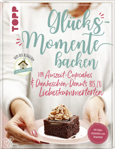 Die größten Glücksmomente entstehen oft bei ganz kleinen, alltäglichen Anlässen - beim Kaffeeklatsch mit der besten Freundin, beim Frühstück mit dem Herzensmensch oder bei einer spontanen Party mit Freunden. Genau für diese unvergesslichen Momente, die uns glücklich machen, hat die Autorin des erfolgreichen Backblogs DAS KNUSPERSTÜBCHEN fantastische Rezepte für besondere Leckereien zusammengestellt: vom einfachen Rührkuchen, köstlichen Muffins und Cupcakes, über frisch gebackene Waffeln und hübsch angerichtete Desserts bis hin zu ausgefallenen Torten. Mal kalorienreich mit viel Schokolade, Karamell und Schlagsahne, mal fruchtig-frisch mit saisonalem Obst oder originell mit bunten Streuseln und viel Knusper - hier ist für alle Liebhaber süßer Speisen die richtige Köstlichkeit dabei. Zusätzlich gibt es alle auf den Fotos verwendeten Dekoelemente im Handlettering-Stil wie Cake-Topper, Banderolen und Anhänger kostenlos zum Download.