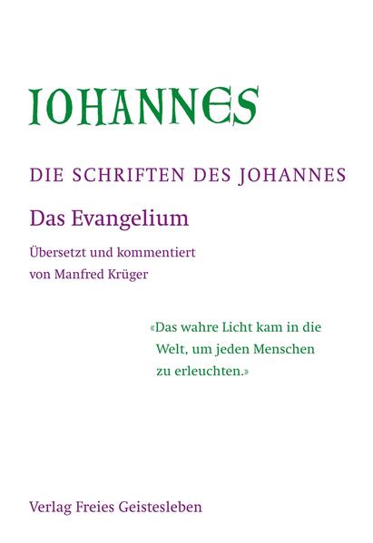 Manfred Krüger legt eine neue Übersetzung und Kommentierung der johanneischen Schriften, des Evangeliums, der drei Briefe und der Apokalypse, vor. Eine wertvolle Ergänzung stellen seine Betrachtungen zum Johannesevangelium und zur Gestalt des Johannes in der Bildenden Kunst dar, die durch zahlreiche farbige Reproduktionen veranschaulicht werden.