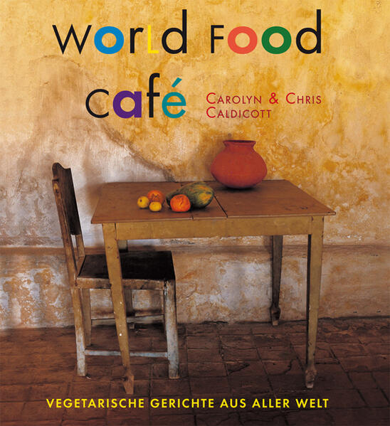 Unser Kochbuchklassiker für alle vegetarischen Gourmets und Reisehungrigen Im Londoner Covent Garden führten Chris und Carolyn Caldicott von 1991 bis 2010 ihr berühmtes World Food Café, in dem sie köstliches vegetarisches Essen nach Rezepten anboten, die sie auf ihren abenteuerlichen Reisen durch ferne Länder gesammelt hatten. Ihr mit stimmungsvollen Fotos ausgestattetes Buch ist eine wunderbare Kombination von Rezepten und kurzweiligen Reiseanekdoten. Das besondere Kochbuch für alle abenteuerlustigen Gourmets oder kulinarisch interessierten Reisenden und mit über 30.000 verkauften Exemplaren ein köstlicher Klassiker der vegetarischen Küche!