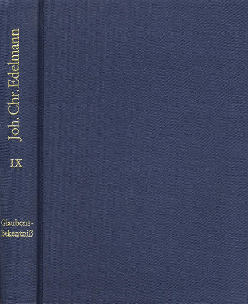 Edelmann (1698-1767) was a forerunner of the German Enlightenment. He stood up quite openly for the English deists and their religion of reason, which he associated with the idea of logos and the commandment of love. He was the first to invoke Spinoza and his radical criticism of the Bible. Edelmann was vigorously opposed to every kind of orthodoxy and ultimately denied the historical Christian faith. His polemic pamphlets are examples of classic polemics. In the course of the Edelmann'schen Streites (Edelmann dispute), his books were burned by the hangman. It was because of the Brethren church and his work on the Berleburg Bible translation that Edelmann became more open in relation to the scriptures and eventually had a purely human image of Christ. This edition of his works contains facsimile reprints of the original editions of all the writings Edelmann published himself as well as a reprint of his autobiography and previously unpublished works from his literary estate. Walter Grossmann has provided an introduction for each work.