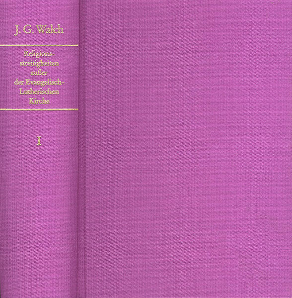 Beide Werke zusammen bilden noch immer das reichhaltigste historische Handbuch theologischer und kirchlicher Polemik mit besonderer Berücksichtigung der Auseinandersetzungen im 17. und im ersten Drittel des 18. Jahrhunderts. Das eine Werk dokumentiert bibliographisch und referiert breit die Streitigkeiten der Lutheraner mit Altkirchlichen, Reformierten, Socinianern, Schwärmern, Quäkern usw., also den 'äußeren' Kontrahenten