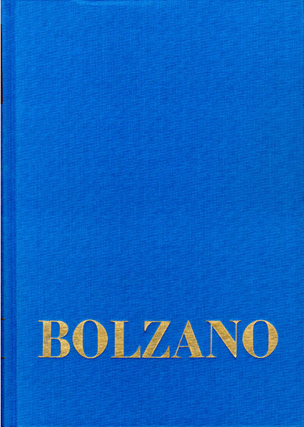 In diesem ersten Band des ›Lehrbuchs der Religionswissenschaft‹, behandelt Bolzano systematisch die Grundbegriffe seiner Religionsphilosophie und er beweist die Fähigkeit des Menschen, Wahrheit zu erkennen und Tugend und Glückseligkeit zu erlangen. Aufgrund dieser Begriffe definiert er dann die Religion als 'den Inbegriff aller derjenigen Meinungen des Menschen, die einen entweder wohltätigen, oder nachteiligen Einfluß auf seine Tugend und Glückseligkeit äußern'. Für die Standortbestimmung Bolzanos im zeitgenössischen Denken von großer Bedeutung ist die ›Einschaltung über die kritische und einige neuere Philosophien in Deutschland‹. Der Band schließt mit der Erörterung der natürlichen Religion.