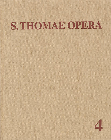 ›Sancti Thomae Aquinatis Opera Omnia‹ sind die einzige vollständige Thomas-Ausgabe. Die Textqualität der in ihr enthaltenen Schriften ist von hohem Niveau. Hundert dieser Werke stammen unzweifelhaft von Thomas (1225-1274) selbst. Zu diesen kommen 18 Opuscula, deren Echtheit und Herkunft noch festzustellen ist, sowie 61 Werke anderer Verfasser, die zu einem Corpus Thomisticum gehörten-sei es, dass sie Thomas irrtümlich zugeschrieben wurden, sei es, dass sie die von Thomas unvollendet hinterlassenen Schriften ergänzten.