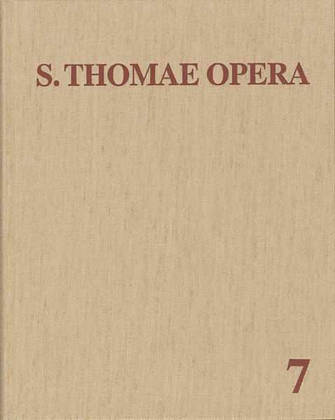 ›Sancti Thomae Aquinatis Opera Omnia‹ sind die einzige vollständige Thomas-Ausgabe. Die Textqualität der in ihr enthaltenen Schriften ist von hohem Niveau. Hundert dieser Werke stammen unzweifelhaft von Thomas (1225-1274) selbst. Zu diesen kommen 18 Opuscula, deren Echtheit und Herkunft noch festzustellen ist, sowie 61 Werke anderer Verfasser, die zu einem Corpus Thomisticum gehörten-sei es, dass sie Thomas irrtümlich zugeschrieben wurden, sei es, dass sie die von Thomas unvollendet hinterlassenen Schriften ergänzten.