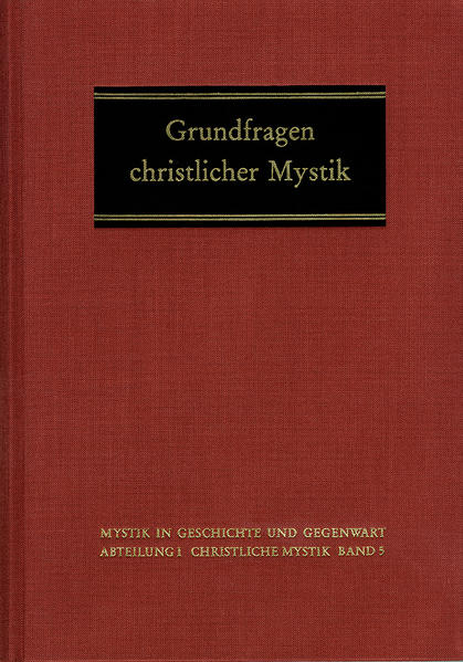 VORWORT-J. Blank: Gnosis und Agape. Zur christologischen Struktur paulinischer Mystik-D. v. Damme: Vorstufen der mystischen Theologie in der alten Kirche-M. Figura: Mystische Gotteserkenntnis bei Gregor von Nyssa-W. Beierwaltes: Plotins philosophische Mystik-U. Köpf: Hoheliedauslegung als Quelle einer Theologie der Mystik-Ch. Meier: Virtus und operatio als Kernbegriffe einer Konzeption der Mystik bei Hildegard von Bingen-W. Breuer: Philologische Zugänge zur Mystik Hadewijchs-J. Reynaert: Mystische Bibelinterpretation bei Hadewijch-H. Riedlinger: Zur buchstäblichen und mystischen Schriftauslegung Bonaventuras-R. Imbach: Die deutsche Dominikanerschule: Drei Modelle einer Theologia mystica-O. Langer: Meister Eckharts Lehre vom Seelengrund-F. Bader: Transzendentalphilosophische Überlegungen zur 'negatio negationis' und zur mystischen Einigung-M. Schmidt: 'Deiformis operatio'. Gottförmiges Wirken als Vollendung der 'contemplatio'-L. Scheffczyk: Gnadenerfahrung bei Teresa von Avila-E. Lorenz: Teresa von Avila in ihrer Auseinandersetzung mit visionärer Erfahrung-F.-J. Schweitzer: Zeit und Ewigkeit bei Angelus Silesius.