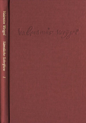 The works in this volume originated parallel to the Latin texts of the second volume and mark the beginning of Weigels literary work. Apart from the Neoplatonic reception, the topics dealt with include medieval German mysticism, primarily the sermons of Meister Eckhart and Johannes Tauler as well as ›Theologia deutsch‹,an anonymous work edited by Martin Luther of which two editions were published. This revised edition of the two main works incorporates the results of their edition in the third instalment of Valentine Weigel‹s ›Sämtlichen Schriften‹ (Collected Works).