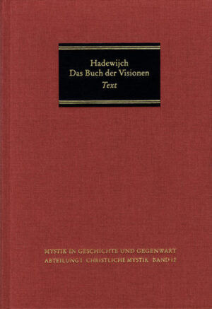 The visions of the Flemish mystic Hadewijch (13th century) provide some of the most significant literary and spiritual evidence of the Middle Ages. Using visually stunning images and with uncommon ruthlessness, Hadewijch describes the process of her mystical ascension. Her ‹Book of Visions‹ is being published here for the first time in a modern, scholarly German translation. The introduction explains the fundamental terms and the main ideas of the work. The book contains a comprehensive commentary which puts the visions into the context of the history of thought on the basis of extensive sources. The commentary is supplemented by separate explanations of the content and the language as well as a critical inspection of the literature on this work. It also contains a bibliography and indexes.