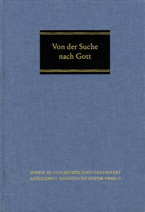 ‹Von der Suche nach Gott‹ (On the Search for God) is a collection of essays showing the various aspects of how the traces of God pervade the entire cosmos. The subjects of the 41 essays include the immediate search for God in spirituality and mysticism from the theophany of Moses up to the present time, biblical hermeneutics and medieval theology as well as the dialogue between the natural sciences and theology. The diversity and the large field of topics in this volume not only shed light on the complexity of the question of God but also show the extensive fields of interest of Helmut Riedlinger, a theologian to whom this volume is dedicated.