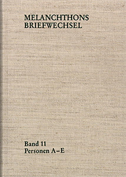 The biographical index for the regesta is a further part of the commentary on Melanchthon’s correspondence. The biographical information serves primarily to aid the understanding of Melanchthon’s correspondence. There is a complete list of the cross connections in this corpus, in particular among the family members. A very short character description is provided for easy orientation before the date of birth of those persons mentioned only occasionally in the volumes of letters. The short biography for those persons who are well-known and dealt with in many lexica has been kept very brief and is limited to data pertaining to their life. Works have only been quoted if they are of significance for the mention of the author in the volumes of Melanchthon’s correspondence. The exact verification can be found in the sources given in the text volumes.