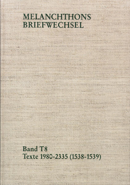 The 371 letters in this volume provide insights into Melanchthon’s exhausting everyday life: letters of recommendation for students and ten prefaces for scholarly works document his work as a professor in Wittenberg, 17 letters to Joachim Camerarius in Tübingen and 29 letters to Veit Dietrich in Nuremberg show him to be a loyal friend. As an advisor and an expert, he was involved in the implementation of the Reformation in Brandburg and in the Duchy of Saxony. In addition to this, he was dealing with theological disputes (concepts of the Lord’s Supper, good works). There is repeated mentioned of the anticipated council and the concern about peace in Germany. In several letters to Henry VIII, Melanchthon tried to get the English king to take the side of the Protestants. The epidemic which was spreading in Wittenberg in 1539 and the problems with his own health caused Melanchthon to write his will.