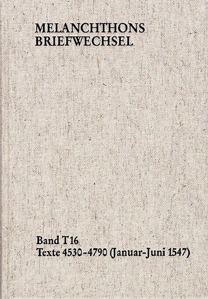 From his exile in Zerbst, Melanchthon witnessed the horrors of the Schmalkaldic War, but was however confident that God would preserve the church and the studies. He derived comfort from the letters he received as well as those he wrote himself. Approximately 240 of the 272 letters and texts contained in this volume were written by Melanchthon. It was in the chaos of war in particular that he believed solidarity among scholars to be of special importance. The news of the death of his daughter, Anna Sabinus, in Königsberg, caused him additional suffering. After the defeat of the electors of Saxony at the Battle of Mühlberg, Melanchthon fled with his family to Nordhausen. A number of universities, cities and rulers offered him asylum and jobs. Before Melanchthon was able to make a decision there were already rumors that the new ruler, Maurice of Saxony, was going to reopen the University of Wittenberg.