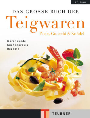 Teigwaren sind mehr als Bandnudeln und Spaghetti! Panzerotti, Soba, Gnocchi, Schupfnudeln, Knöpfle, und Seviettenknödel - sie alle gehören in die Gruppe der Teigwaren und die Liste ist noch lange nicht vollständig. „Das große Buch der Teigwaren“ gibt einen ausführlichen Überblick über die verschiedenen Arten der Teigwaren, ihre Herstellung und Verwendung - aber auch Fertig- und Halbfertigprodukte aus diesem Bereich werden vorgestellt. Dazu kommen die wichtigsten Begleiter für Teigwaren wie Tomaten und Käse, um nur einige zu nennen. Selbstverständlich wird die Herstellung der unterschiedlichen Teigwaren Schritt für Schritt in Text und Bild erklärt. Von der Zubereitung eines einfachen Nudelteiges bis zur Füllung von Tortellini und der Herstellung von Won-tans. Natürlich darf hier die Zubereitung der wichtigsten Saucen nicht fehlen - etwa ein Tomatensugo oder die berühmte Sauce bolognese. Dieser Band der Teubner-Edition enthält viele Rezepte mit Nudeln, Klößen und Co. - von einfach klassisch bis klassisch kreativ mit Pfiff. Das Buch dient Profis und ambitionierten Hobbyköchen sowohl als Nachschlagewerk als auch zur Anregung für neue Ideen.