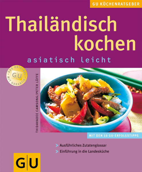 Die thailaendische Kueche in ihrer ganzen Vielfalt: Fingerfood, Suppen, scharfe Salate, Koestlichkeiten mit oder ohne Fleisch und mit Meeresfruechten. Perfekt landestypisch kochen von Ananas-Ente bis Klebreis.