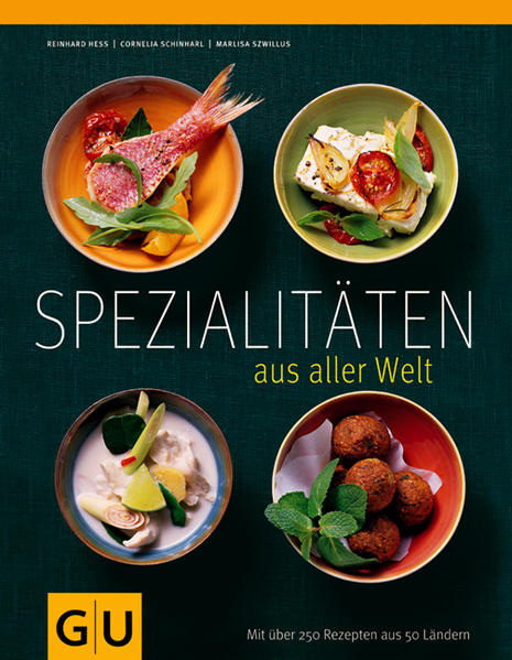 Einmal um die ganze Welt in einem Kochbuch: In über 250 Rezepten führt die kulinarische Reise in über 50 Länder dieser Erde. Beliebte Klassiker von Paella aus Spanien über Wiener Tafelspitz bis zu indonesischem Bami Goreng wecken Urlaubserinnerungen und neue, noch kaum bekannte Spezialitäten wie Kreolischer Gewürzreis, südafrikanischer Hackauflauf mit Bananen oder indisches Linsencurry mit Mango machen Appetit und wecken Fernweh. Und da Reisen bekanntlich bildet, erfährt man im Serviceteil ganz nebenbei viel Nützliches und Interessantes zu Küchen- und Esskultur auf den fünf Kontinenten, z. B. wie ein skandinavisches Menü aussieht, was man im Orient frühstückt und wie Japaner mit Stäbchen Nudelsuppe essen. Ein Glossar erklärt alle exotischen Zutaten und bietet leicht erhältliche Alternativen oder einfache Grundrezepte zum Selbermachen an. Abschluss der kulinarischen Reise bilden viele Vorschläge für landestypische Menüs und Büfetts am Ende des Buches.