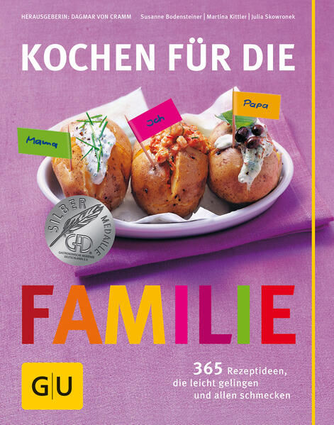 Kennen sie das? Kinder die nur Nudeln mit Sauce essen, Teenies die spontan Freunde zum Essen mitbringen, Ehemänner die Fleischiges lieben und Hausfrauen, die weder Lust noch Zeit haben, stundenlang am Herd zu stehen - aber dennoch gerne Feiern und Freunde einladen? Die Lösung: Unsere 365 Rezeptideen für jeden Tag und für besondere Gelegenheiten, nach Zutaten gegliedert und mit einer Vielzahl an Lieblingsrezepten, die auch Kindern schmecken. Saucen - egal wofür, Nudeln in Hülle und Fülle, Kartoffeln nicht nur als Pommes, Reis mal nicht in Milch ertränkt, Eier in jeder Form, Fleisch und Geflügel, Süßes und Obstiges und und und. Das Besondere: Einfache Rezepte, die allen schmecken und perfekt gelingen, für morgens, mittags, abends, unterwegs, zum Feiern drinnen und draußen, für die Kindergruppe, gegen kleine Wehwehchen und für große und kleine Feinschmecker.