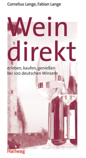 Ein Ratgeber, gespickt mit persönlichen Empfehlungen der Brüder Lange, der den Leser zu den besten Winzern Deutschlands führt und den Weineinkauf vor Ort zum Erlebnis werden lässt. Die Möglichkeit, direkt ab Hof Wein zu kaufen, bieten die meisten Winzer. Doch die Frage, wo der Einkauf beim Winzer zu einem besonderen Erlebnis wird, beantworten selbst die umfangreichen Einkaufsführer nicht. In diesem Weinführer haben die Brüder Lange 100 Winzer aus allen deutschen Anbaugebieten ausgewählt. Eine Vielzahl an Essays zu aktuellen Themen und Diskussionen rund um den deutschen Wein runden das Buch ab.