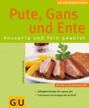 Sind Sie ein Fan knuspriger Thai-Ente und lieben Sie würziges Putengeschnetzeltes? Haben Sie auch schon Entenbrust mit Portweinsauce, Gänsebrust-Tandoori oder Putenstreifen in Tunfisch-Limetten-Sauce probiert? Dann bekommen Sie jetzt die Gelegenheit dazu, Ihr neues Lieblingsgericht zu entdecken. Bereiten Sie mühelos Brust, Keule oder auch mal einen ganzen Puter zu. Die Geflügelküche bietet Klassiker nicht nur für Festtage und leichte, moderne Rezepte für die schnelle und genussvolle Jeden-Tag-Küche.