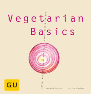 „17 Gründe, vegetarisch zu essen“ - falls Sie tatsächlich noch auf der Suche sind, hier steht es schwarz auf weiß. Lang ist‘s her, dass „Vegetarisch“ für Körner, Wurzeln und Landeier stand. Heute gibt’s Limonen-Ingwer-Risotto beim ersten Rendezvous, Salat mit Ziegenkäse und Datteln beim Weiber-abend, Ofengemüse für die große Familie und gebratenen Spargel mit Bärlauchnudeln, wenn es mal richtig schick sein soll. „Vegetarian Basics“ - das ist nicht die Notlösung, sondern Überraschung, Hochgenuss, die wahre Kochkunst! Außerdem in diesem Buch: Jede Menge Basic-Infos über Zutaten, in denen mehr steckt, als nur Beilage zu sein.