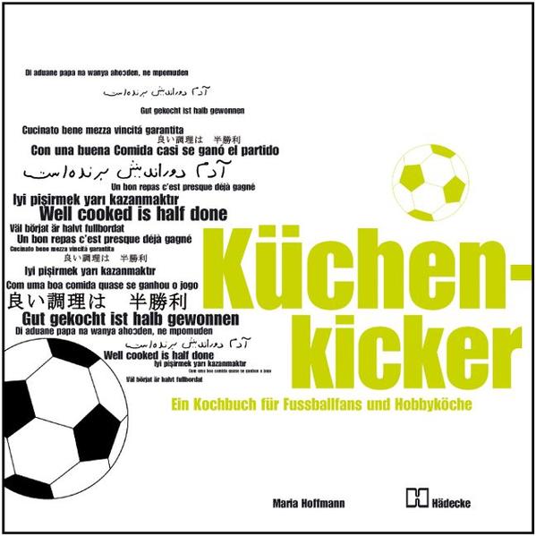 Elf Köche kochen für elf Nationen Dieses Buch ist eine kulinarische Reise durch die Nationen der Fußballwelt. Elf Köche kochen für elf Nationen, für die Sportler ihrer Mannschaft und für die Fans vorm Fernseher. Elf Spitzenköche haben für jedes Land ein Sportlermenü entwickelt und auch für die Fans gekocht. Einsatz ist nicht nur auf dem Rasen gefordert, sondern auch in der Küche. Und die beteiligten Köche waren in Bestform. Mit dem Kochen fängt es an. Wer nicht richtig isst, kann auch nicht gut Fußballspielen. Prof. Dr. troph. Michael Hamm, Ernährungswissenschaftler und Sporternährungsexperte von der Universität Hamburg, hat uns beraten und unterstützt. Reiner Calmund hat sich Gedanken zum Kochen und Kicken gemacht und uns ein Vorwort geschenkt. Lassen Sie sich entführen in die Küche der Nationen und genießen sie bei einem leckeren Essen eine wohlverdiente Partie Spitzenfußball. 'Auszug aus dem Vorwort von Maria Hoffmann' • Mit einem Vorwort von Reiner Calmund • Ernährungsmedizinische Beratung: Prof. Dr. Michael Hamm (Ernährungswissenschaftler und Dozent am Fachbereich Ökotrophologie der Hochschule für Angewandte Wissenschaften Hamburg, Schwerpunkt u.a. Sportlerernährung) • Für Fußballfans zwischen 8 und 80 • Das ideale Geschenk statt Blumen für den gemeinsamen Fußballabend