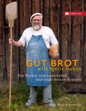 Brot-Delikatessen, Kuchen und Jahreszeitengebäck: Rezepte von Günther Weber, dem Holzofenbäcker vom Lorettohof zum Nachbacken für neugierige und kreative Hobbybäcker! Brot ist ein ganz besonderes Produkt. Es braucht Zeit und keine Zusatzstoffe. Das ist für Günther Weber sonnenklar. Frisch aus dem Ofen, schmecke fast jedes Brot, stellt er fest. Doch die besondere Qualität des Holzofenbrots bestehe darin, dass es sich nach dem Backen noch einige Tage weiterentwickle. Günther Weber ist ein Handwerker, dessen Anliegen in seinen Produkten spürbar wird. Er ist mit der Landschaft, in der er arbeitet, verbunden und lebt in Harmonie mit den Menschen und Tieren in seiner unmittelbaren Umgebung. Er verwendet ausschließlich ökologische Zutaten und es ist ihm wichtig, die Teige in Ruhe reifen zu lassen, damit sie ihre Aromen richtig entfalten können. In diesem Buch erklärt er genau, wie Brote und Kleingebäck gebacken werden müssen. „Die Kunst besteht darin, das richtige Maß und die harmonische Abstimmung zu finden […] Ich arbeite seit ungefähr dreißig Jahren immer noch mit der gleichen Sauerteigkultur. Wir hatten’s nicht immer leicht. Heute haben wir uns zusammengerauft und wissen einander zu schätzen“, sagt Günther Weber, Bäcker aus Leidenschaft. Das Buch ist eine Liebeserklärung ans Bäckerhandwerk in Wort und Bild geworden, ein wunderschönes Bilderbuch zum Lesen, eine interessante Biographie und ein verführerisches Backbuch!