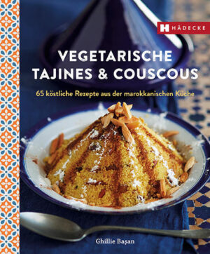 Orientalisch-vegetarischer Genuss. Tajine, so heißt sowohl das typische Kochgerät mit dem konisch zulaufenden Deckel, als auch das darin schonend (und energiesparend) gegarte Eintopfgericht. Diese traditionelle Art der Zubereitung bewahrt die köstlichen Aromen und garantiert den vollen Geschmack. Als Beilage, aber auch als eigenständiges Gericht, wird Couscous serviert, der als die Nationalspeise Marokkos gilt. Mit dem typischen Zusammenspiel von süß und pikant, den kulinarischen Einflüssen aus Afrika, Arabien und Europa, den orientalischen Gewürzen und Zutaten, entführen die vegetarischen Tajine- und Couscous-Gerichte in die Genusswelt von Tausendundeiner Nacht und bieten den echten Geschmack Marokkos! Der Hauptteil des Buches wird ergänzt durch passende Suppen, Beilagen, Saucen und Pasten, die die abwechslungsreiche kulinarische Tradition des Maghreb widerspiegeln. Dabei fehlen selbstverständlich auch der bekannte Minztee und die eingemachten Zitronen nicht.