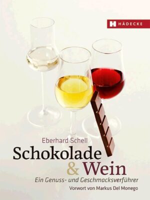 Choc au Vin. Der Autor Eberhard Schell zeigt die Gemeinsamkeiten der beiden faszinierenden Genussmittel Schokolade und Wein auf (Terroir, Anbau, Lagenweine und -schokoladen), beschreibt, wie man den Geschmack schult und beides mit Verstand und allen Sinnen genießen lernt. Er räumt auf mit dem klassischen Vorurteil, dunkle Schokolade passe nur zu Rotwein, indem er Geschmackswelten eröffnet, in denen dunkle wie weiße als auch Milchschokolade harmonische Allianzen mit Weiß-, Rot- und Süßweinen eingehen, die etwas ganz Besonderes sind. Die Neuausgabe wurde um Gebranntes aus Trauben und Trester, Schnäpse aus Obst und Nüssen sowie Liköre als Genusspartner für Schokolade erweitert. Markus del Monego, der bekannte deutsche Sommelier, der 2003 in London den Titel „Master of Wine“ verliehen bekam, schrieb das Vorwort zur Neuausgabe.