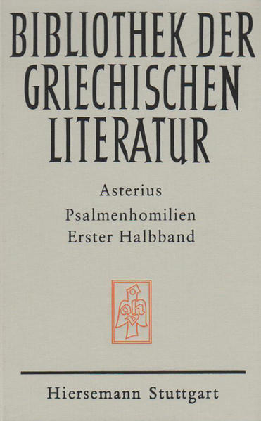 Die Psalmenhomilien sind zwischen etwa 395 und 410 entstanden. Eingeleitet, übersetzt und Wolfram Kinzig 2. Halbband: ISBN 978-3-7772-0202-0