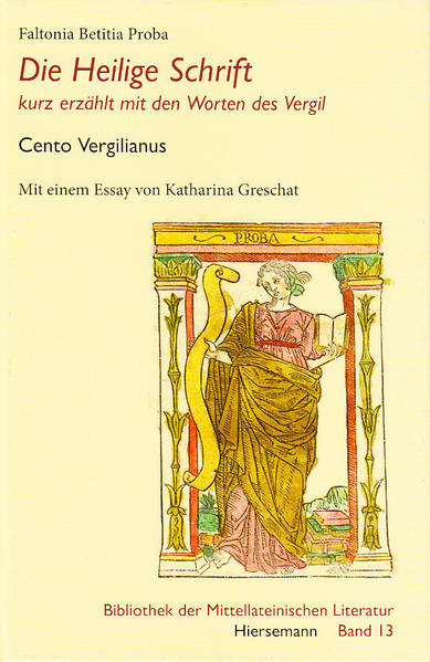 ERSTE DEUTSCHE ÜBERSETZUNG Übersetzt und Wolfgang Fels Mit einem einleitenden Essay von Katharina Greschat Die Dichterin Faltonia Betitia Proba (um 320-370) entstammte einer der angesehensten und einflussreichsten senatorischen Familien Roms. Wer ihren christlich-poetischen Cento gelesen hat, in welchem sie in dem vorchristlichen Klassiker Vergil eine prophetische Vorausschau auf die christliche Religionslehre ausmacht («Dass Vergil Christi gnädige Taten besang, will ich künden»), wird mit Bewunderung anerkennen, dass dieser selbstbewussten Frau etwas Besonderes geglückt ist: Aus dem «Steinbruch» Vergil ließen sich nicht nur Dramen und Balladen mit viel Alltagsleben gestalten, sondern auch ausgesprochen christliche Themen