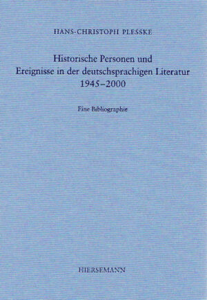 Historische Personen und Ereignisse in der deutschsprachigen Literatur 19452000 | Bundesamt für magische Wesen