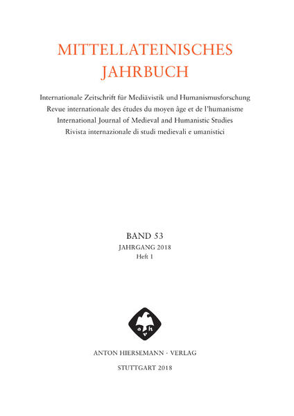 Mittellateinisches Jahrbuch. Internationale Zeitschrift für Mediävistik und Humanismusforschung | Bundesamt für magische Wesen