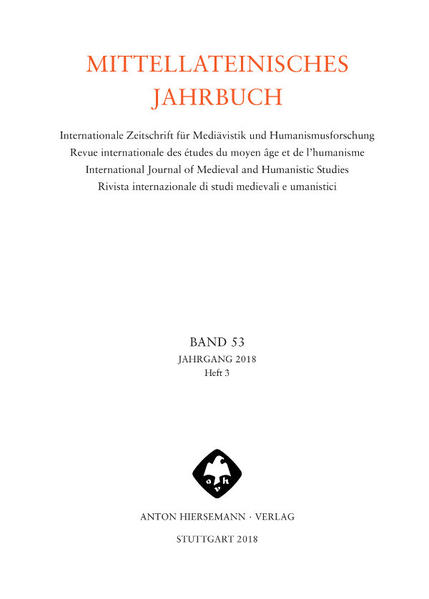 Mittellateinisches Jahrbuch. Internationale Zeitschrift für Mediävistik und Humanismusforschung | Bundesamt für magische Wesen