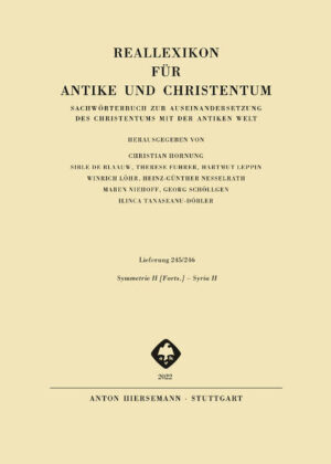 Herausgegeben von Christian Hornung, Heinzgerd Brakmann, Sible de Blaauw, Therese Fuhrer, Hartmut Leppin, Winrich Löhr, Heinz-Günther Nesselrath, Maren Niehoff, Georg Schöllgen, Ilinca Tanaseanu-Döbler Das auf etwa 35 Bände angelegte Reallexikon für Antike und Christentum ist das zentrale und umfassende Nachschlagwerk zur Erforschung der Spätantike, also der Epoche, die etwa die ersten fünf christlichen Jahrhunderte umfasst. In dieser Zeit nahm das Christentum Gestalt an, und zwar im Rahmen der antiken Kultur mit ihren mannigfachen heidnischen und jüdischen Traditionen. Die allmähliche Einordnung der christlichen Kirche in Staat und Gesellschaft der griechisch-römischen Welt und ihrer Nachbargebiete war der bedeutsamste Vorgang in der Spätantike und legte das Fundament der mittelalterlichen und neuzeitlichen Kultur. Deshalb werden im RAC nicht nur bestimmte Erscheinungen des religiösen Lebens, theologisch bedeutsame Begriffe und Vorstellungen in aller nötigen Tiefe dargestellt. Vielmehr finden Staat und Gesellschaft, Recht und Wirtschaft, Literatur, Kunst und Wissenschaften, Alltagsleben und materielle Kultur unter dem Gesichtspunkt der Auseinandersetzung des Christentums mit der antiken Welt insgesamt Berücksichtigung.