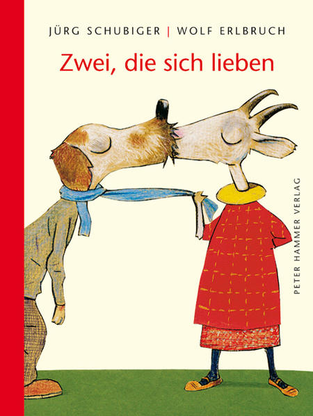 Was Liebe ist, ist schwer zu sagen. Nur soviel scheint klar: irgendwas mit Küssen und so. "Zwei, die sich lieben" jedenfalls ist ein kleines Buch für alle, die sich ihre Gedanken machen über die Liebe. Darüber, wer wen küssen will und darf und sogar soll. Über das Davor und das Danach. Das Sehnen, das Finden, Genießen und Abschied nehmen. Wolf Erlbruch interessiert sich schon lange für solche Sachen und hat uns mit vielen Bildern erstaunlicher Paare beglückt. Jürg Schubiger hat jetzt luftige Verse zu Erlbruchs Bildern gefunden und zusammen vermitteln die beiden doch eine sehr optimistische Sicht: Insgesamt ist sie mehr schön als schwer, die Liebe. Und das Küssen sowieso.