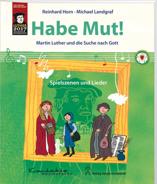 "Habe Mut!" geht Lebensfragen nach, die damals wie heute aktuell sind. Wie kann man seine Angst in den Griff bekommen? Woher wissen wir von Gott? Was macht eine gute Gemeinschaft aus? Wie kann man Mut finden, zu seiner Überzeugung zu stehen? Anhand von Einführungen, Spielszenen und Liedern wird die Lebensgeschichte Martin Luthers erschlossen. Es wird erlebbar gemacht, wie Luther seine Angst überwand, welche Bilder von Gott er fand, warum es verschiedene Kirchen gibt und was man miteinander tun kann. Reformation bedeutet Veränderung. Daher wird auch dem nachgespürt, was es heute zu verändern gilt. Dialoge und Liedtexte dienen Kindern und Jugendlichen als Impuls zum Nach- und Weiterdenken. Sie können auch für ein Mini-Musical verwendet werden.