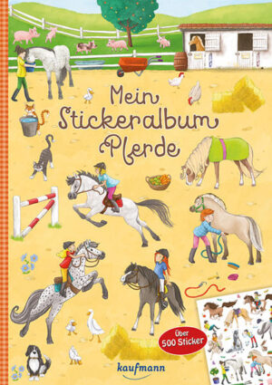 Sticker satt in diesem Stickerbuch für Pferdefreundinnen Das Stickerbuch für Pferdefreundinnen! Das Heft enthält neben über 500 Stickern von Pferden, Reiterinnen und viel Reiterhofund Pferde- Zubehör 13 dazu passende Welten zum Bekleben. Ob im Stall, auf der Koppel, der Gänseblümchenwiese, am Regenbogenbach oder auf dem Springplatz - in den unterschiedlichen Welten ist für jeden kleinen Pferdefreund das Passende dabei. Hier kann nach Herzenslust geklebt, verziert und das eigene Pferdeparadies zum Leben erweckt werden. Das Stickerheft ist für Kinder, insbesondere Mädchen ab 3 Jahren geeignet. Ein schönes Geschenk für Pferdefreundinnen. Ein Stickerheft: • Das Stickerbuch ist für Mädchen ab 3 Jahren geeignet. • Viele Pferde, Fohlen, Ponys, Reiterinne und Reiter in Stickerform sind in diesem Buch enthalten. • Auf 13 verschiedene Hintergründe von Stall, Koppel, Wiese aber auch am Meer oder am Fluss können die über 500 Sticker von Pferden, Einhörnern und passenden Dekogegenständen eingeklebt werden. • Viele der Sticker glitzern sogar. • Das Stickerbuch ist ein schönes Geschenk für Mädchen im Kindergartenalter. • Auf die Sticker Fertig Los!