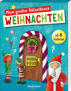 Rätselspaß zu Weihnachten! Ein Rätselblock für die Weihnachtszeit Schon in Weihnachtsstimmung? Weihnachtliche Labyrinthe, Zahlen-, Logikund Buchstabenrätsel, Fehlersuchbilder und vieles mehr bringen Spaß und Spannung im Advent und verkürzen die Wartezeit bis zum großen Fest. Mit ganz vielen weihnachtlichen Rätseln. Der Block ist für Kinder ab 8 Jahren geeignet. Mit dem Rätselblock können die Kids im Advent, der Vorweihnachtszeit und zu Weihnachten gemeinsam mit dem Weihnachtsmann und seinen Elfen rätseln, spielen und knobeln. Mein Weihnachts-Rätsel-Spiel-Block: • Mit Lösungen auf der Rückseite. • Für Mädchen und Jungen ab 8 Jahren geeignet. • Kindgerecht und komplett farbig illustriert. Ein weihnachtliches und sinnvolles Geschenk für Kinder zum Nikolaustag, im Adventskalender oder zu Weihnachten Mit Spannung, Spaß und Freude lernen, üben, rätseln!