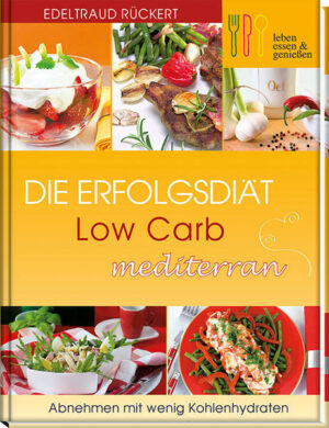 Über 100 neue, kohlenhydratarme Rezepte präsentiert Edeltraud Rückert im dritten Band ihrer Erfolgsdiät. Auf der Reise durch die Welt der mediterranen Küche fi nden sich kreative Frühstücksideen, knackige Salate, köstliche Suppen, leichte Rezepte mit Fisch, Gefl ügel oder Fleisch und süße Desserts aus Ländern wie Frankreich, Griechenland und Spanien. Ohne Reue genießen, erfolgreich abnehmen und die Ernährungsgewohnheiten dauerhaft verändern, ohne auf den Genuss und die Freude am Essen zu verzichten, ist möglich - mit der Erfolgsdiät! Erfolgreich dauerhaft abnehmen Leichte kohlenhydratarme und schmackhafte Rezepte Alltagstauglich und einfach nachzukochen