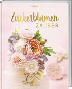 Täuschend echte Blumen aus Zucker In „Zuckerblumen-Zauber“ zeigt Filiz Bircan rund 20 Anleitungen für Anfänger und Fortgeschrittene. Schritt für Schritt formt und färbt sie unterschiedlichste Blumen für Torten und Dekorationen. Die kleinen Kunstwerke werden mit so viel Liebe zum Detail geformt, dass sie sich kaum noch von dem echten Vorbild unterscheiden. Durch einen Videoclip, den man dank QR-Code direkt ansehen kann, erklärt Filiz noch einmal detailliert ihre Zucker-Kunst. Auch Schablonen für die einzelnen Modelle fehlen nicht. Die gelernte Redakteurin gibt Workshops und war in diversen Shows als Jurorin tätig. Kaum zu glauben, dass sie Zeit gefunden hat, die Anleitungen zu ihren Lieblingsblumen in diesem Buch preiszugeben.